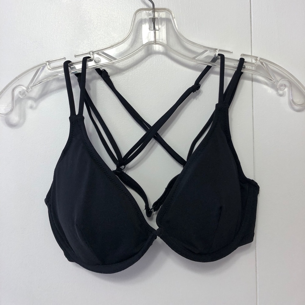 Black Bikini Top med/large C/D cup
